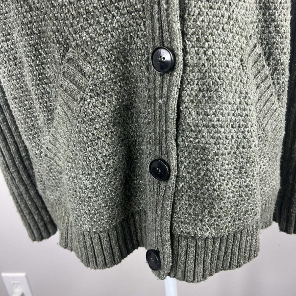Lafayette 148 Olive Knit Cardigan Jacket Size S Wool Blend - Picture 3 of 14